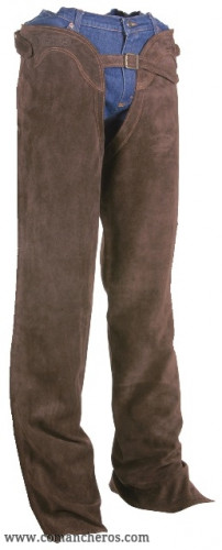 Chaps lunghe in Camoscio
