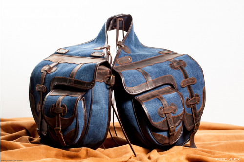 Bisacce cavallo jeans posteriori