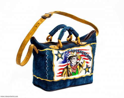 Tracolla Jeans con Dipinto